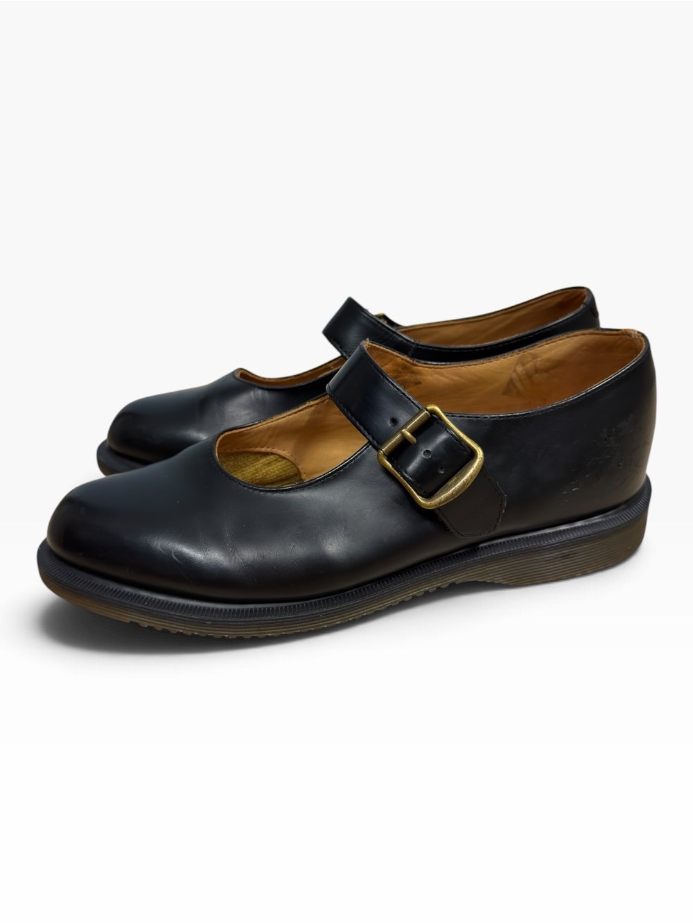 Dr. Martens Corin Mary Jane Shoes Black Leather Buckle Women’s US 9 UK 7 Y2K